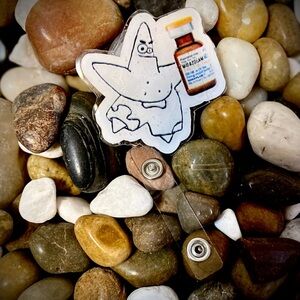 Patrick Star Nurse Badge Reel - White & Brown